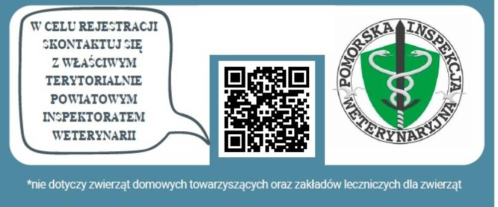 Obraz [ULOTKA] POMORSKI WOJEWÓDZKI LEKARZ WETERYNARII INFORMUJE, ŻE OD 18 MARCA 2026 ROKU WSZYSCY UTRZYMUJĄCY ZWIERZĘTA PODLEGAJĄ REJESTRACJI *